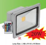20W RGB color changing outdoor led flood light with infred remote controller IR